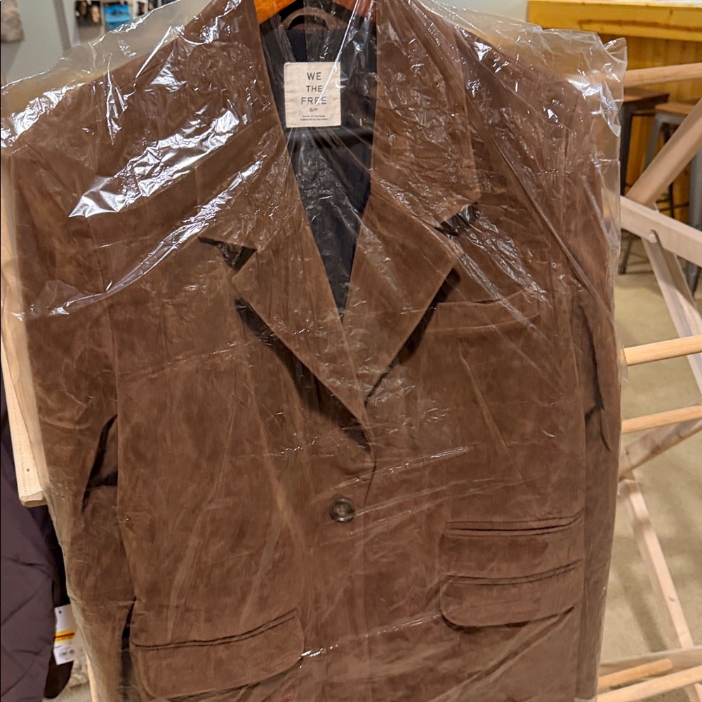 Free People Paper cut faux Suede Blazer - Picture 9 of 9